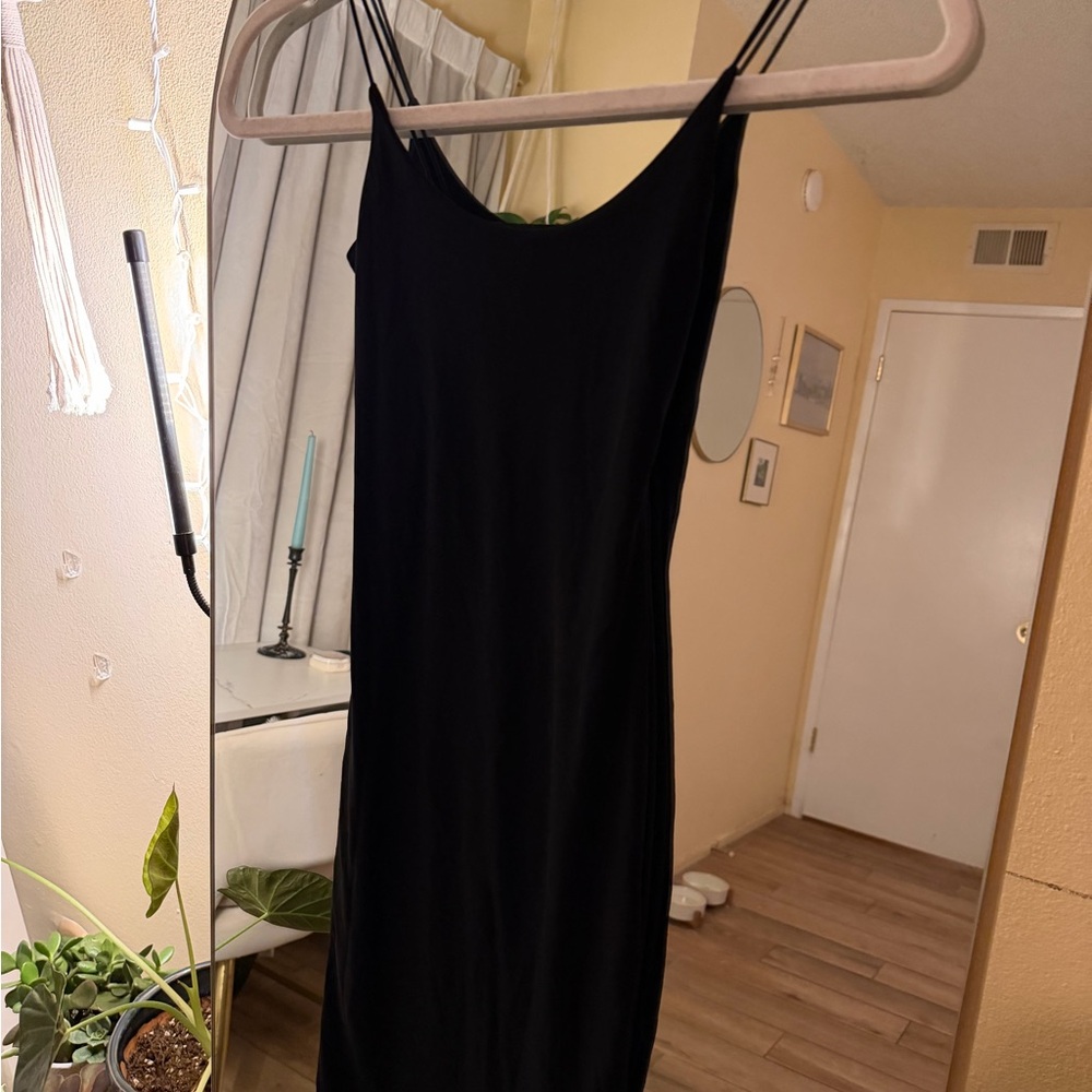 PrettyLittleThing Black Backless Dress